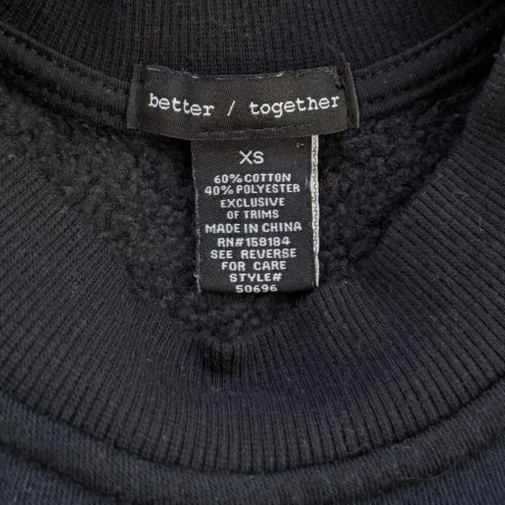 Better Together Dancing Skeleton Black Sweatshirt - Size xs - Picture 3 of 4